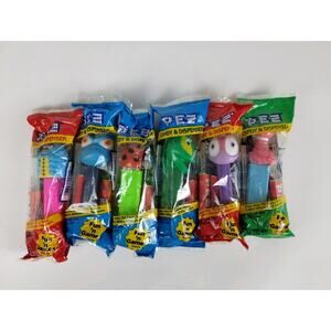 Lot of 6 Pez Dispensers - A Bug's Life - Ladybug Caterpillar Grasshopper